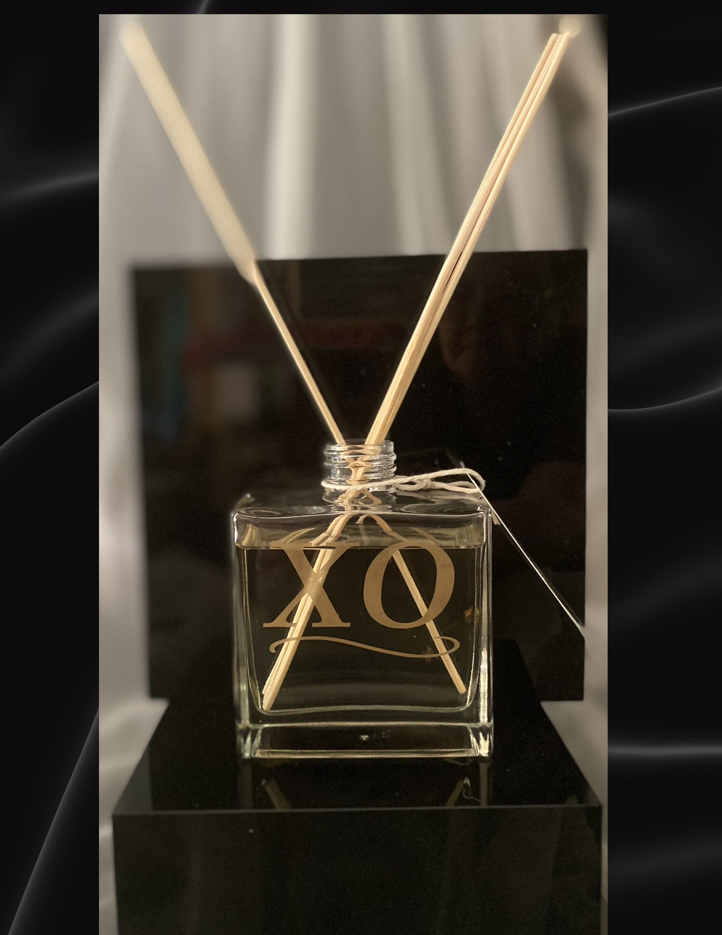 Luxury Home Reed Diffuser | Gold Etched Glass Bottle