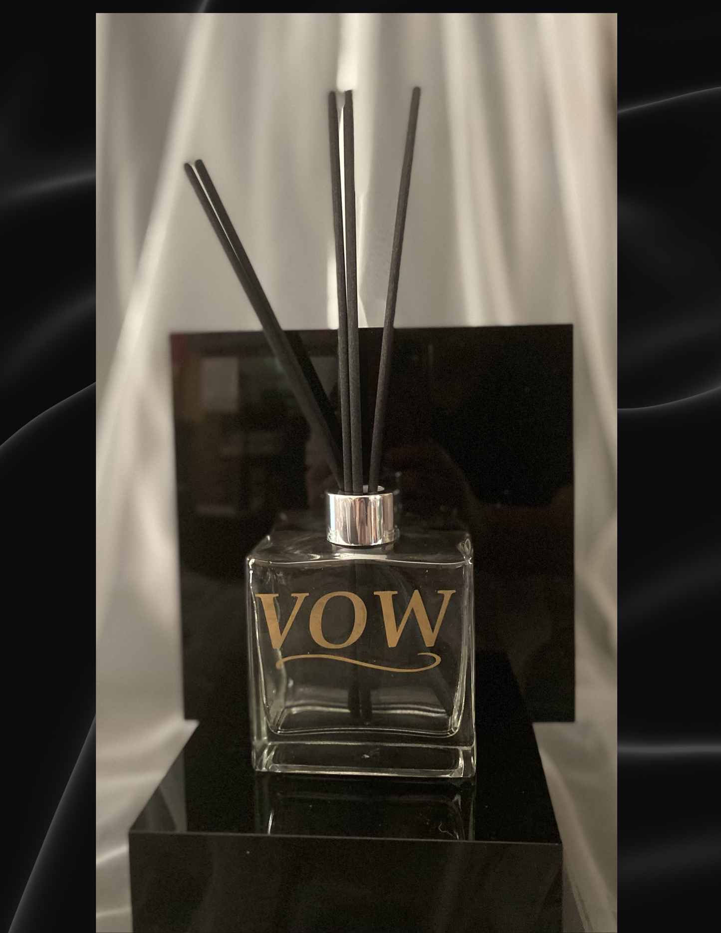 Luxury Home Reed Diffuser | Gold Etched Glass Bottle