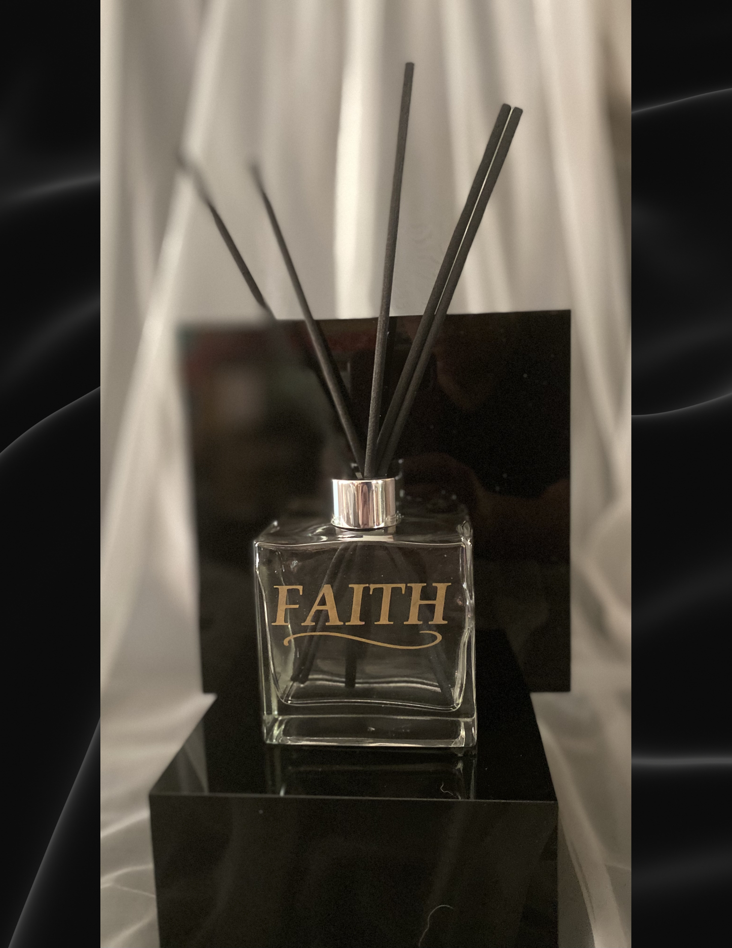 Luxury Home Reed Diffuser | Gold Etched Glass Bottle
