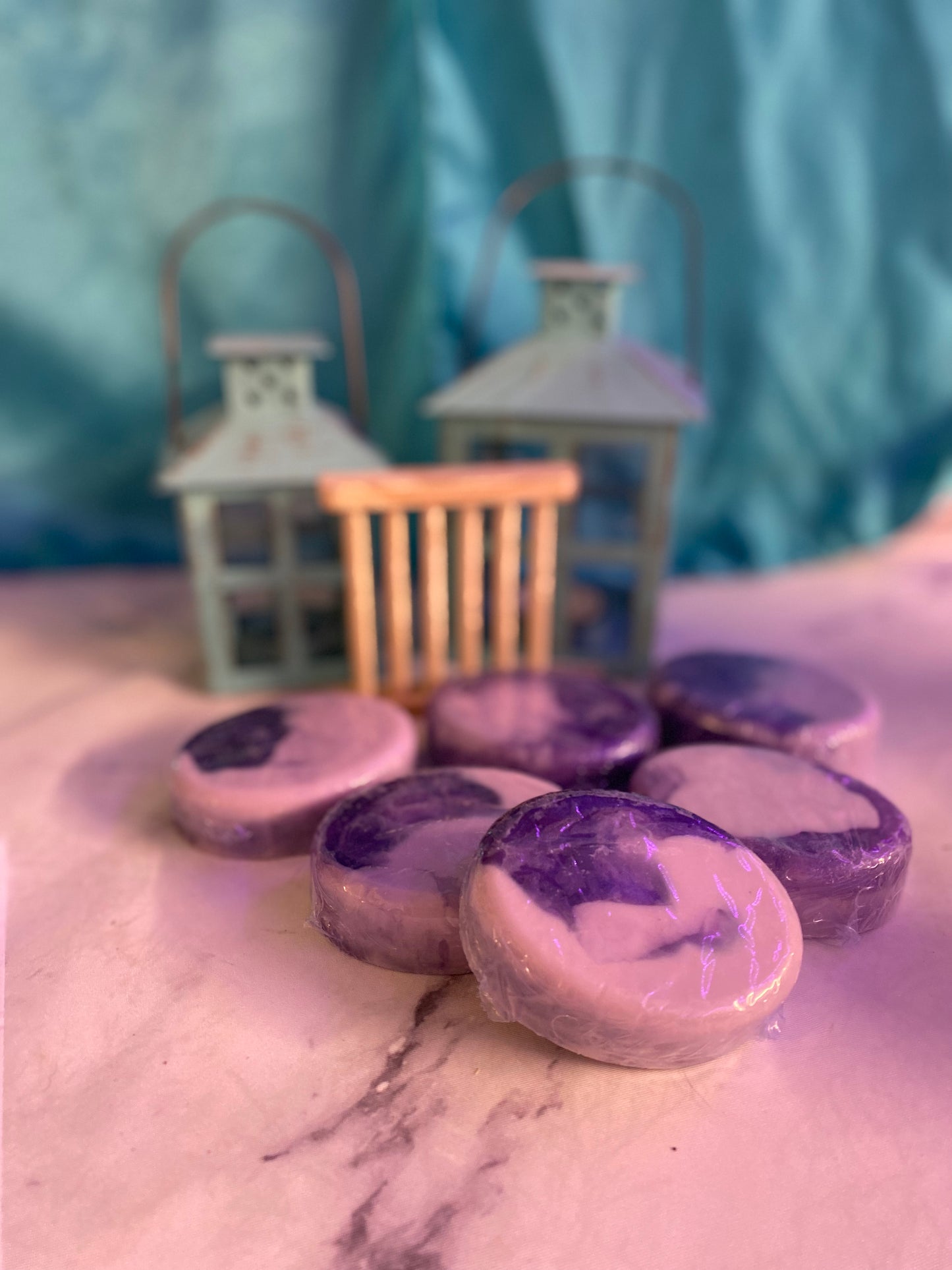 Midnight Blackberry Scented Melt and Pour Soap with Free Bamboo Soap Dish